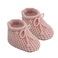 S401-DP: Dusty Pink Acrylic Baby Bootees